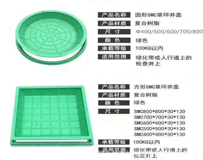 西山树脂复合种植井盖展示
